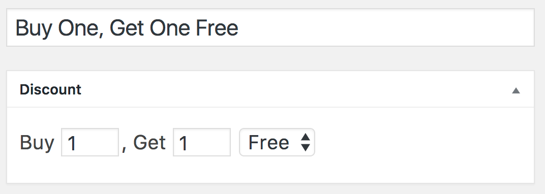 WooCommerce BOGO Screenshot 2