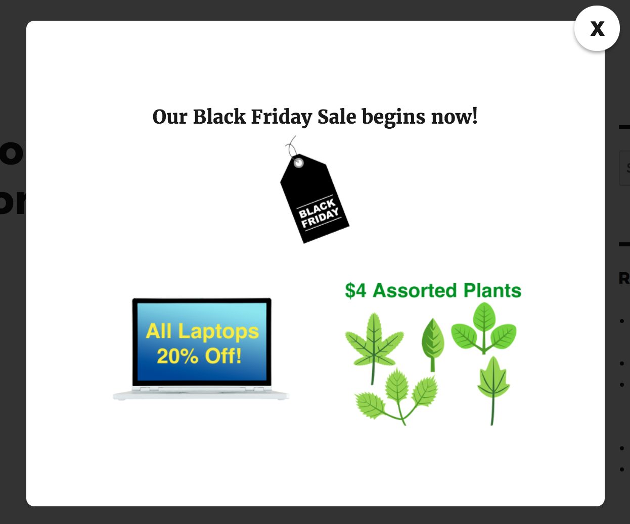 Ofertas de Black Friday e Cyber Monday da PW - Captura de tela