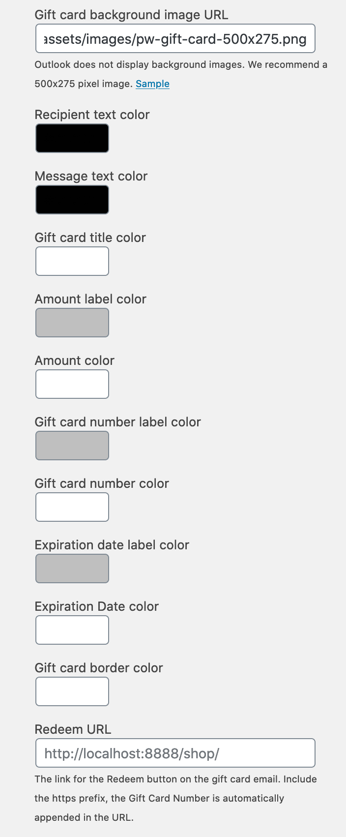 WooCommerce Gift Cards - Screenshot