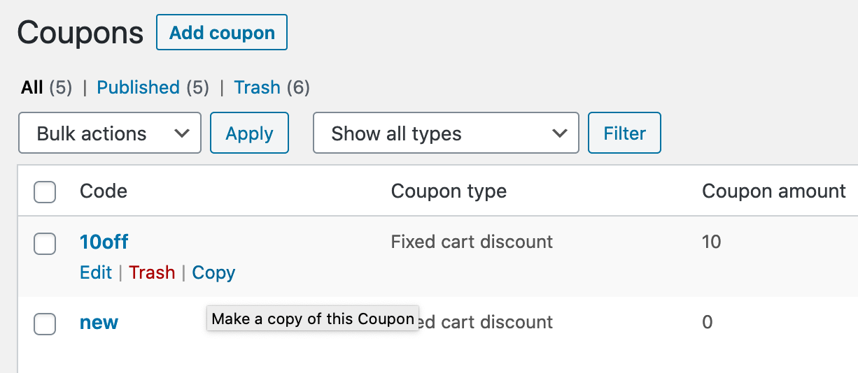 WooCommerce Coupons Plus - Screenshot