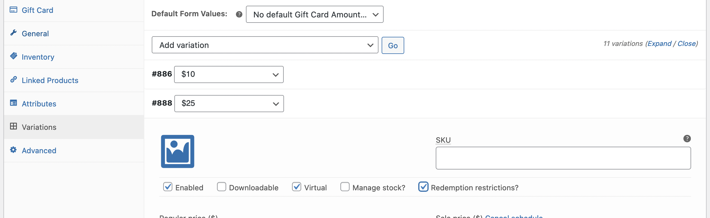 WooCommerce Gift Cards - Screenshot