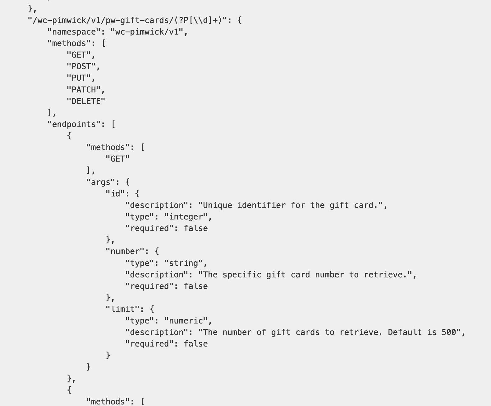 Cartões-presente WooCommerce - Captura de tela